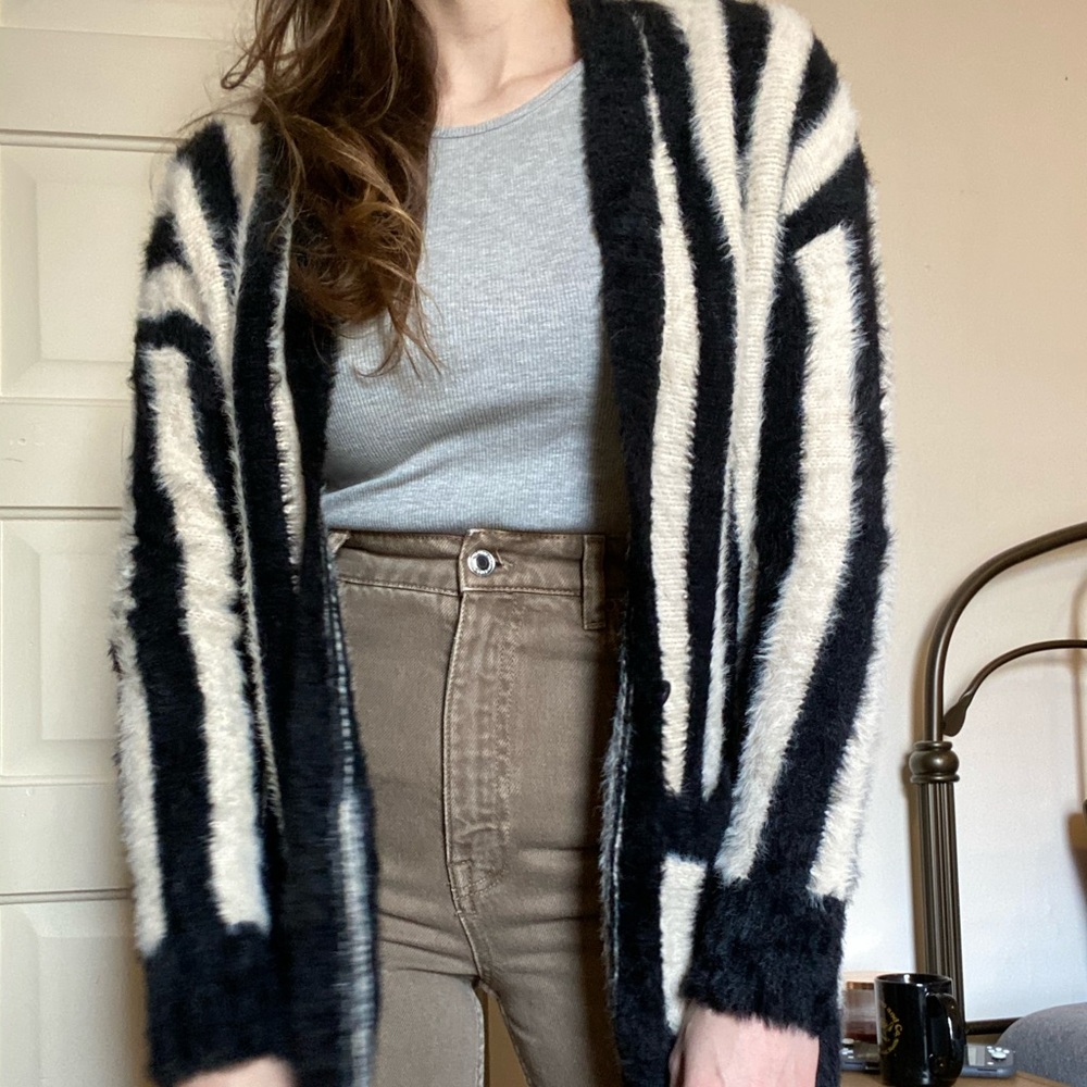 Amuse Society Fuzzy Cardigan
